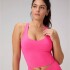 Top Anywhere Cropped Built-In Bra Mujer Pink Crush
