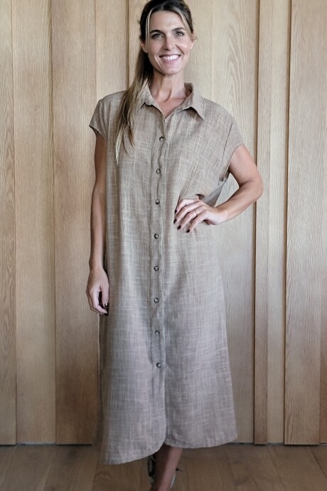 Túnica Oasis Lino Tostado