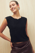 TOP ROSELINA Negro