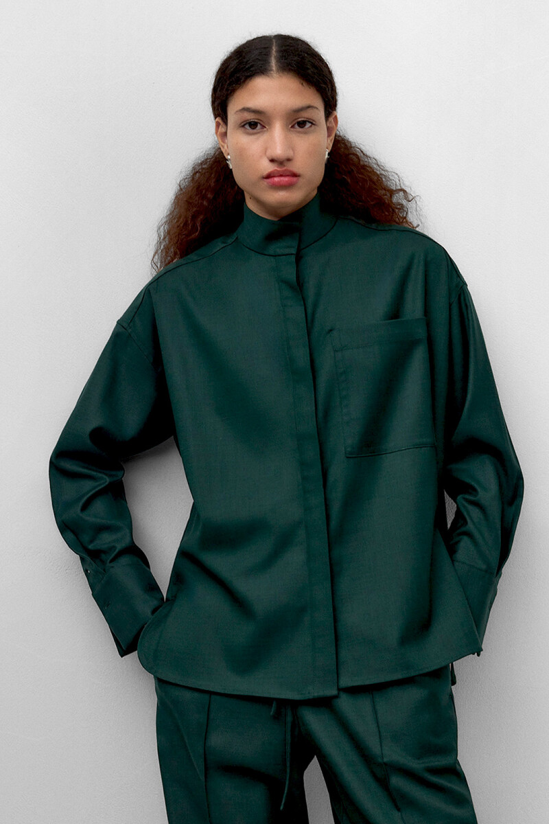 CAMISA CUELLO MAO Verde