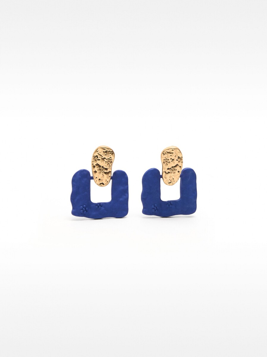 Pendientes Con Efecto Mate - indigo 