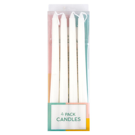 Set de 4 velas blancas Set de 4 velas blancas