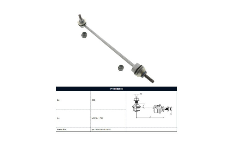 Bieleta Citroen C15, Peug 309/205 83-25 Der/Izq Bieleta Citroen C15, Peug 309/205 83-25 Der/Izq