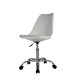 Silla Eames Lumax Para Oficina Con Ruedas Y Altura Ajustable Diseño Ergonómico Gris claro