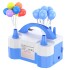Inflador De Globos Eléctrico 2 Inyectores Cumpleaños Fiestas Variante Color Azul