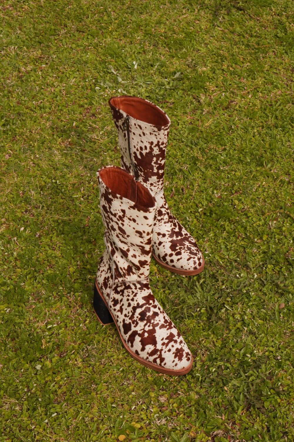 City Boots Print Blanco / Marrón