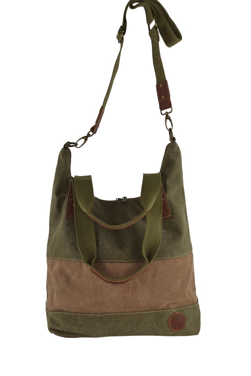 Bolso cartera lona Verde