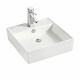 BACHA DE APOYO LOZA BLANCA SOBREPONER SERIE AMELIE 46X46X16 000