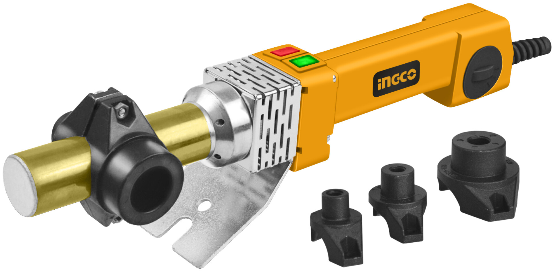 TERMOFUSORA INGCO 800W TERMOSTATO EN VALIJA CON 3 BOQUILLAS 