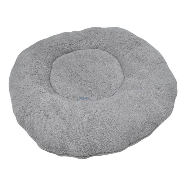 Cama Colchon Perro Gato Grande Redondo Puff Comodo 70 Cm Color Variante Gris