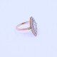 Anillo oro 18k antiguo marquiz con diamantes. Anillo oro 18k antiguo marquiz con diamantes.