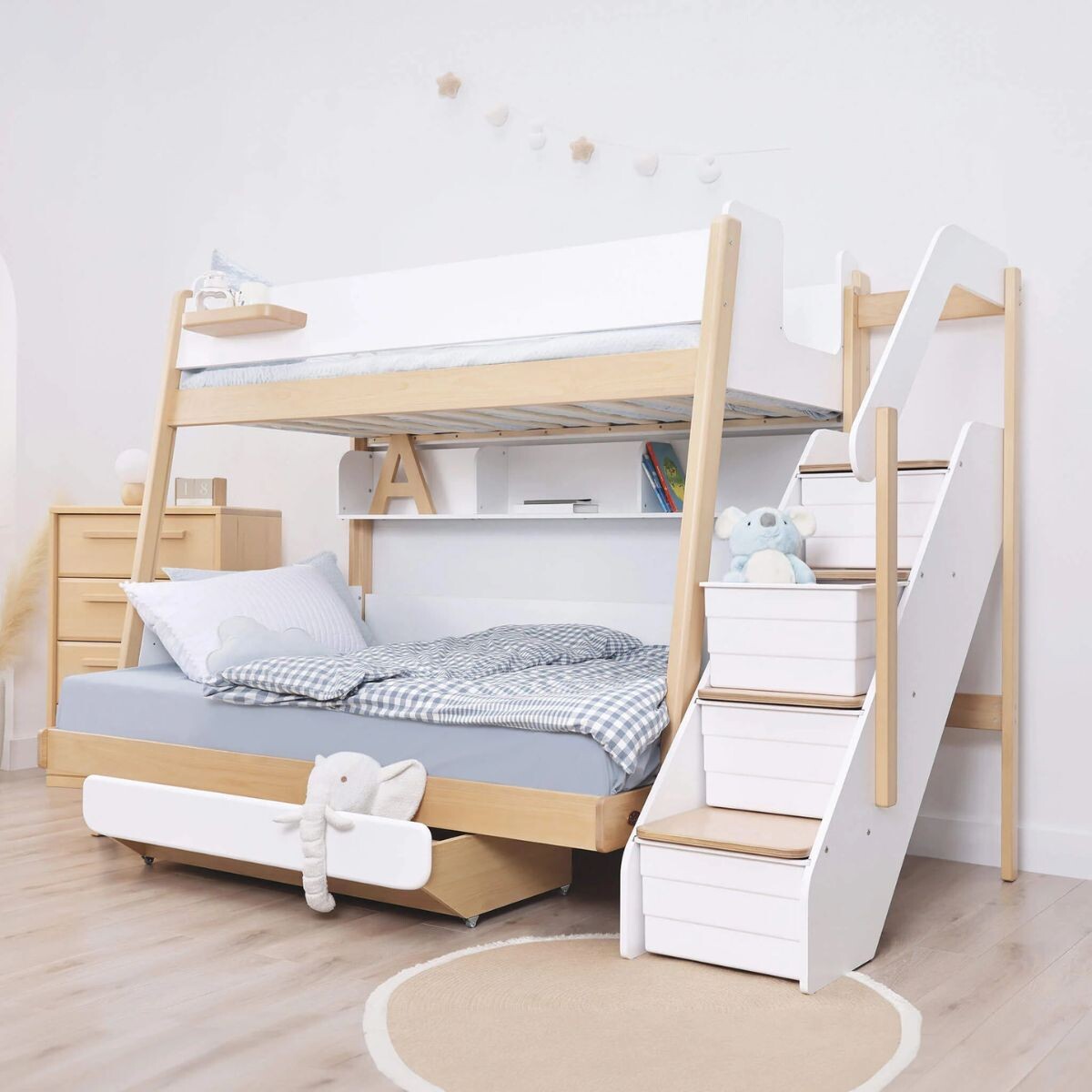 CAMA INFANTIL PETER PAN BLANCO 1,5 PLAZAS 