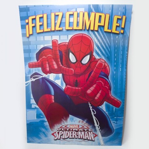 Cotillón Afiche 53 x 39 cm Spiderman
