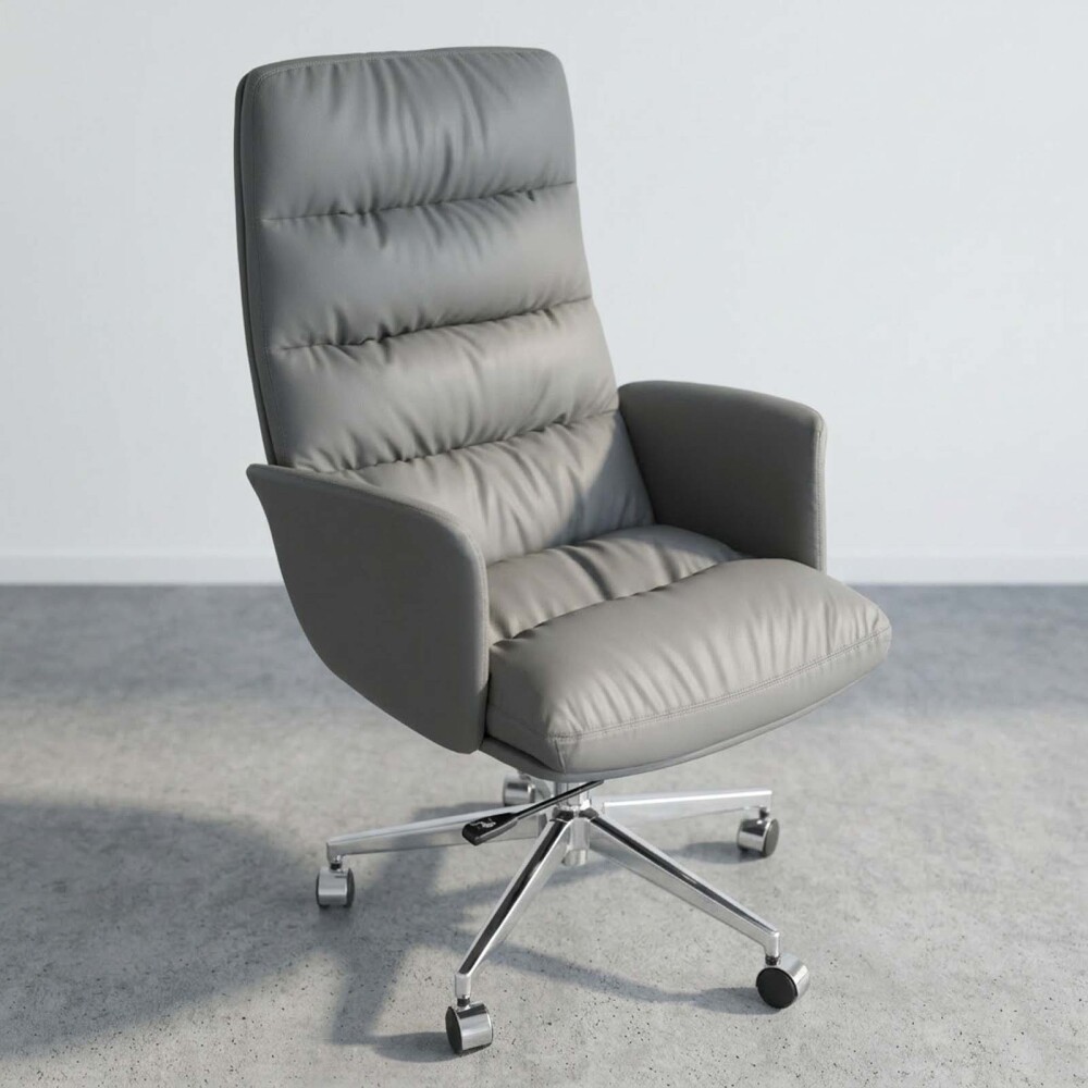 SILLA DE OFICINA GERENCIAL MALLA GRIS DEMOS