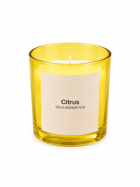 VELA FRASCO VIDRIO BLANCO.