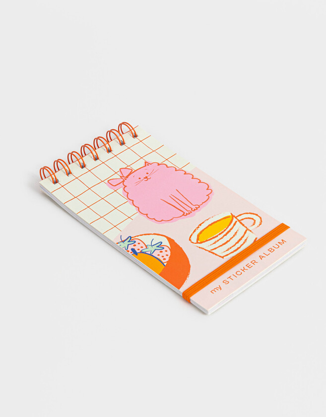 Stickers y Album Stickers Animalito álbum De Stickers Espiralado Con 20 Hojas De Stickers De Diferentes Motivos - Combinacion Multicolor