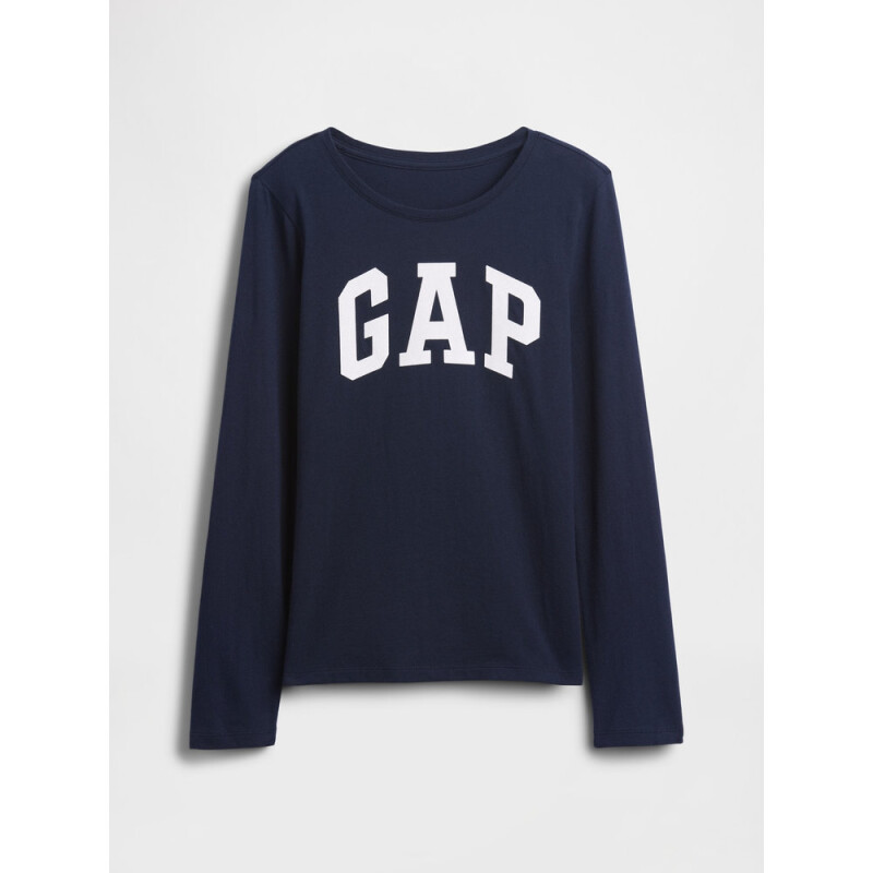V-FRCH LS LOGO TEE TAPESTRY NAVY