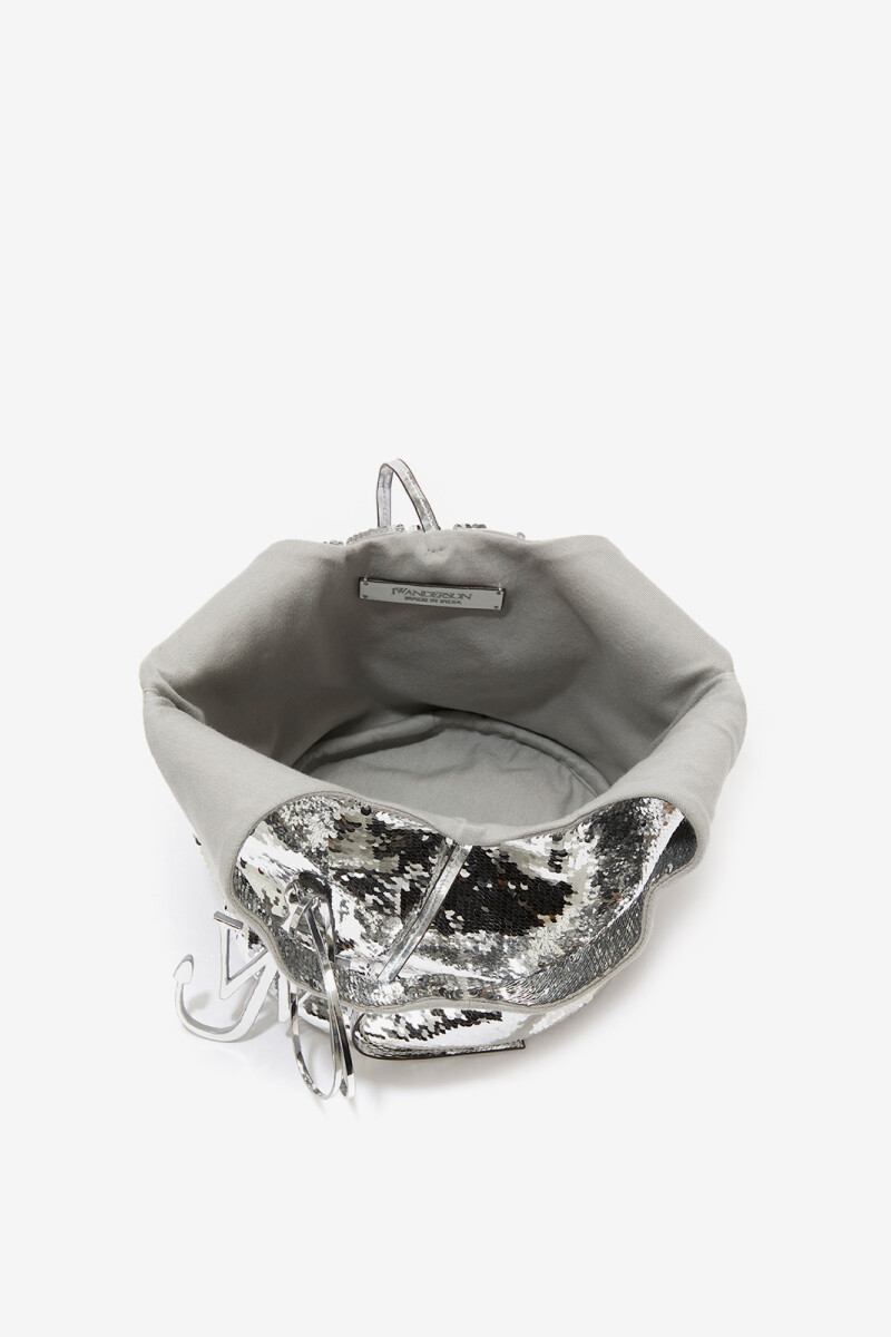 SHOPPER MINI SEQUIN Plata