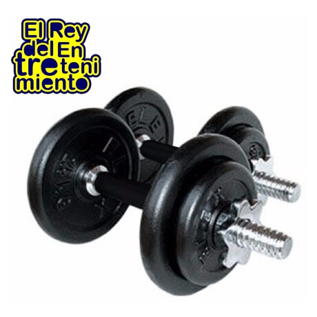 Set 2 Mancuernas + Barra 1.5m + 40k Hierro Compacto Cmb000600