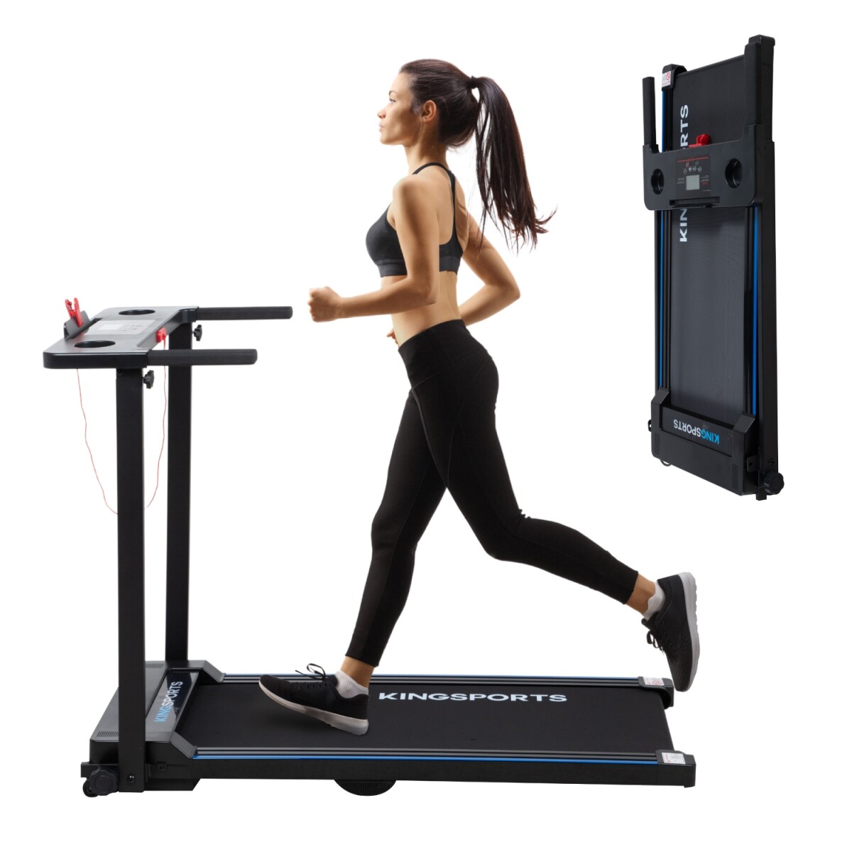 Caminador eléctrico 2 HP 10 Km Plegable 