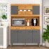 Kit de Cocina Movelmax Laura 1,20 m 8 Puertas Cinamomo Grafito