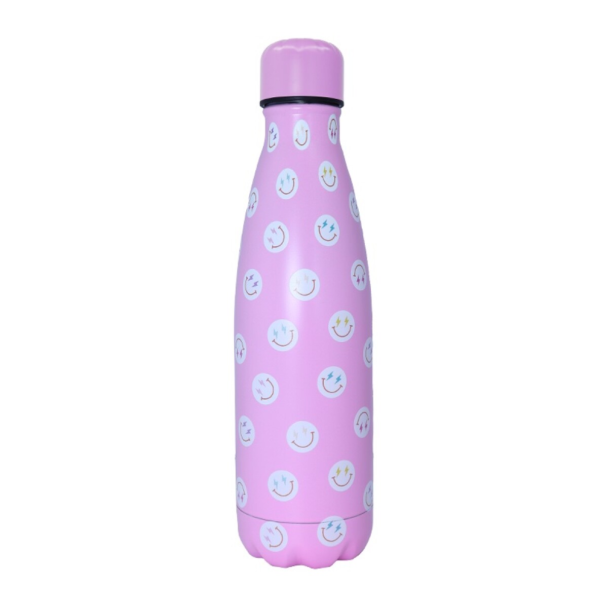 Botella acero pink smiley 