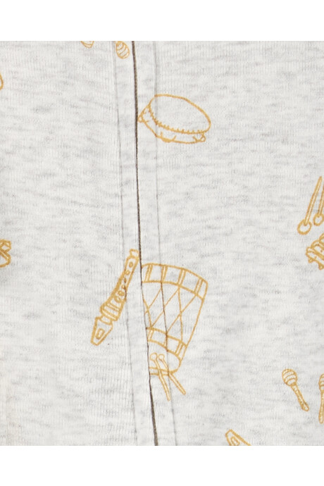 Pack dos pijamas una pieza de algodón, con pie, diseño música Pack dos pijamas una pieza de algodón, con pie, diseño música
