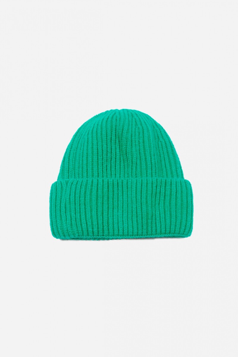 Gorro ribbed verde