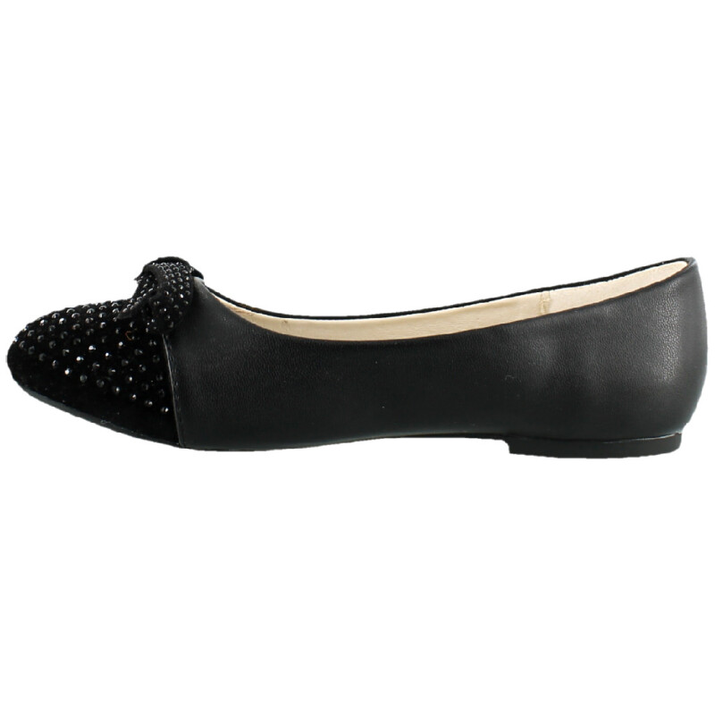 Balerinas Infantiles Croco Kids Zapato Gacela Negro