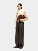 Pantalón Efecto Piel marron