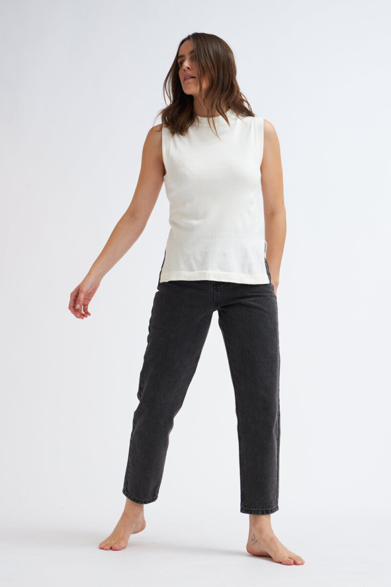 Pantalón de jean mom fit Negro