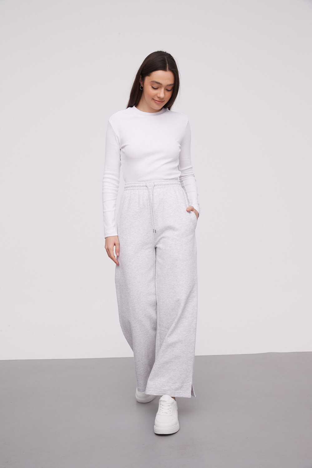 Pantalon Deportivo Conry Gris Melange