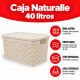 Set x3 Caja simil ratán 40 lts ARENA