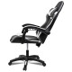 Silla gamer giratoria NEGRO Y BLANCO