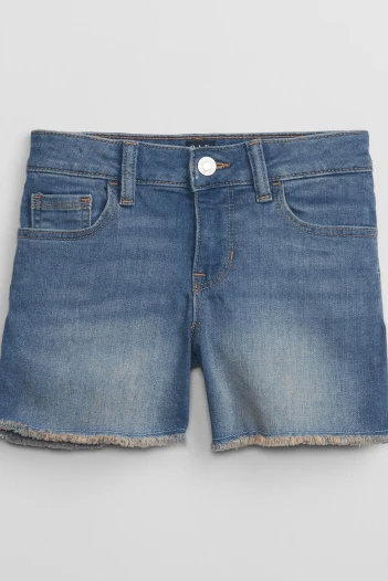 Short De Jean Midi Niña Medium Wash