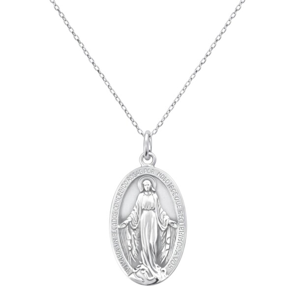 Dije virgen milagrosa- Plata 925 - sin piedra- CP4830 conpiedra
