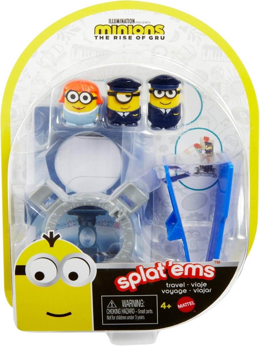 Minions The Rise Of Gru Figuras Splat'ems Set Viaje 