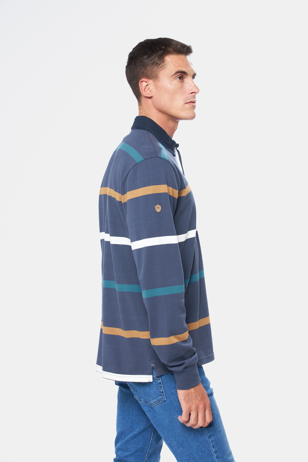 REMERA RAYADA Azul