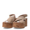 Sandalia de Mujer Bottero con plataforma Beige