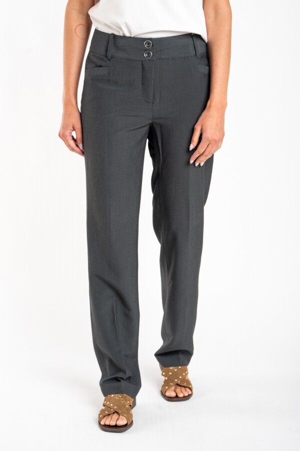Pantalón Bengalina P.fina Línea Ej Gris Melange
