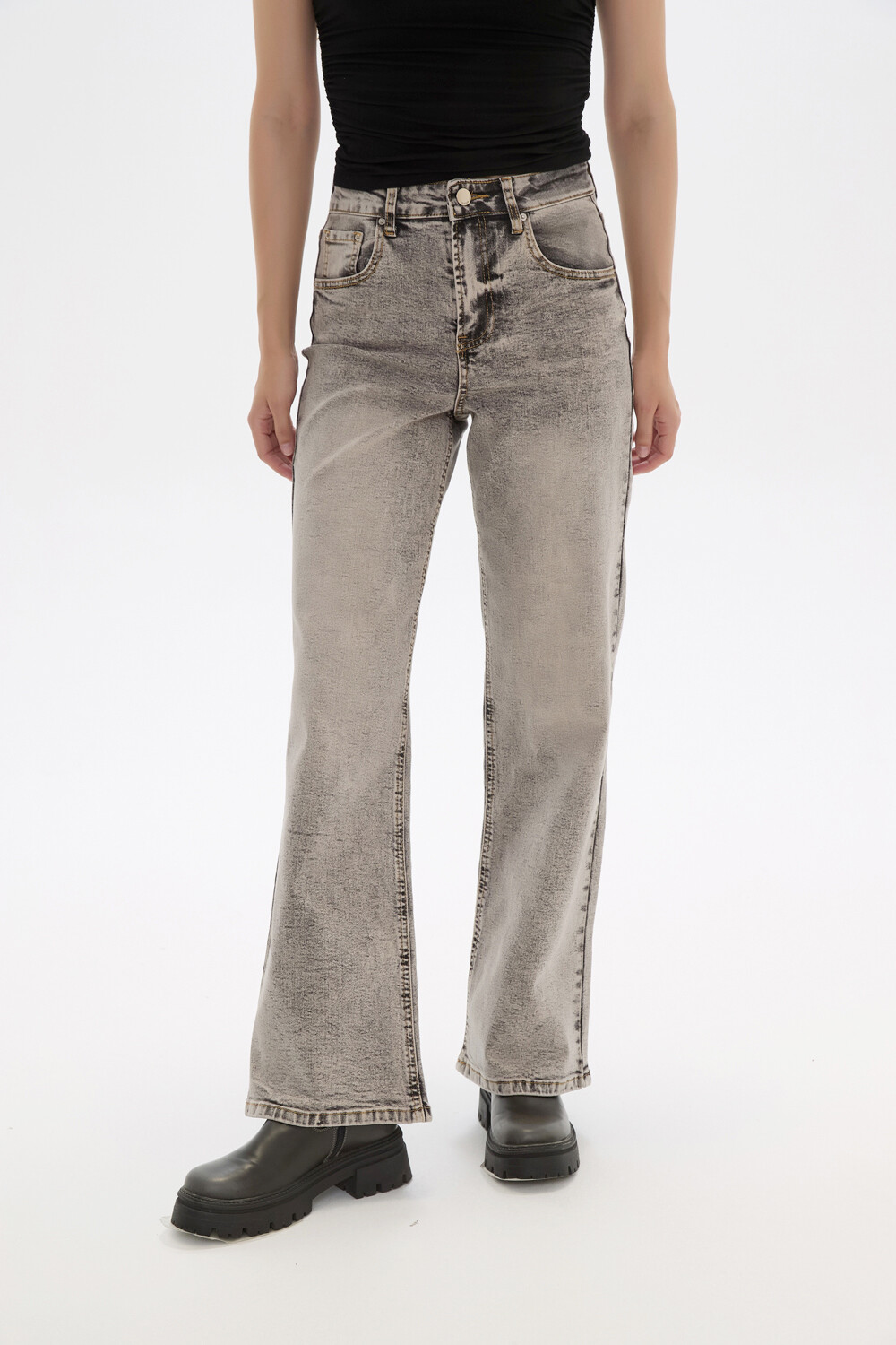 Pantalon Geilan Gris Claro