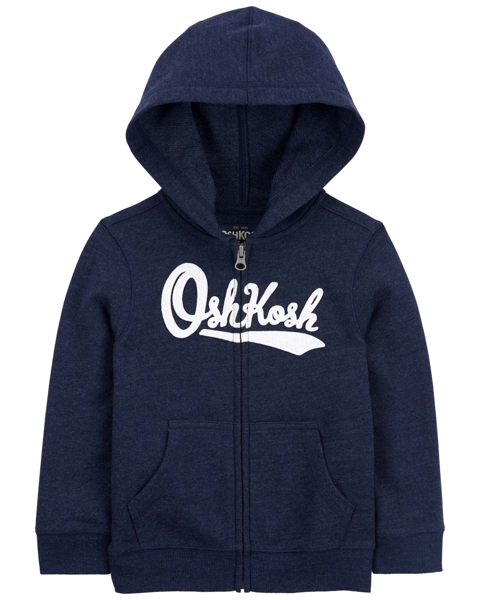Campera de algodón, con capucha y logo. Talles 2-5T Sin color