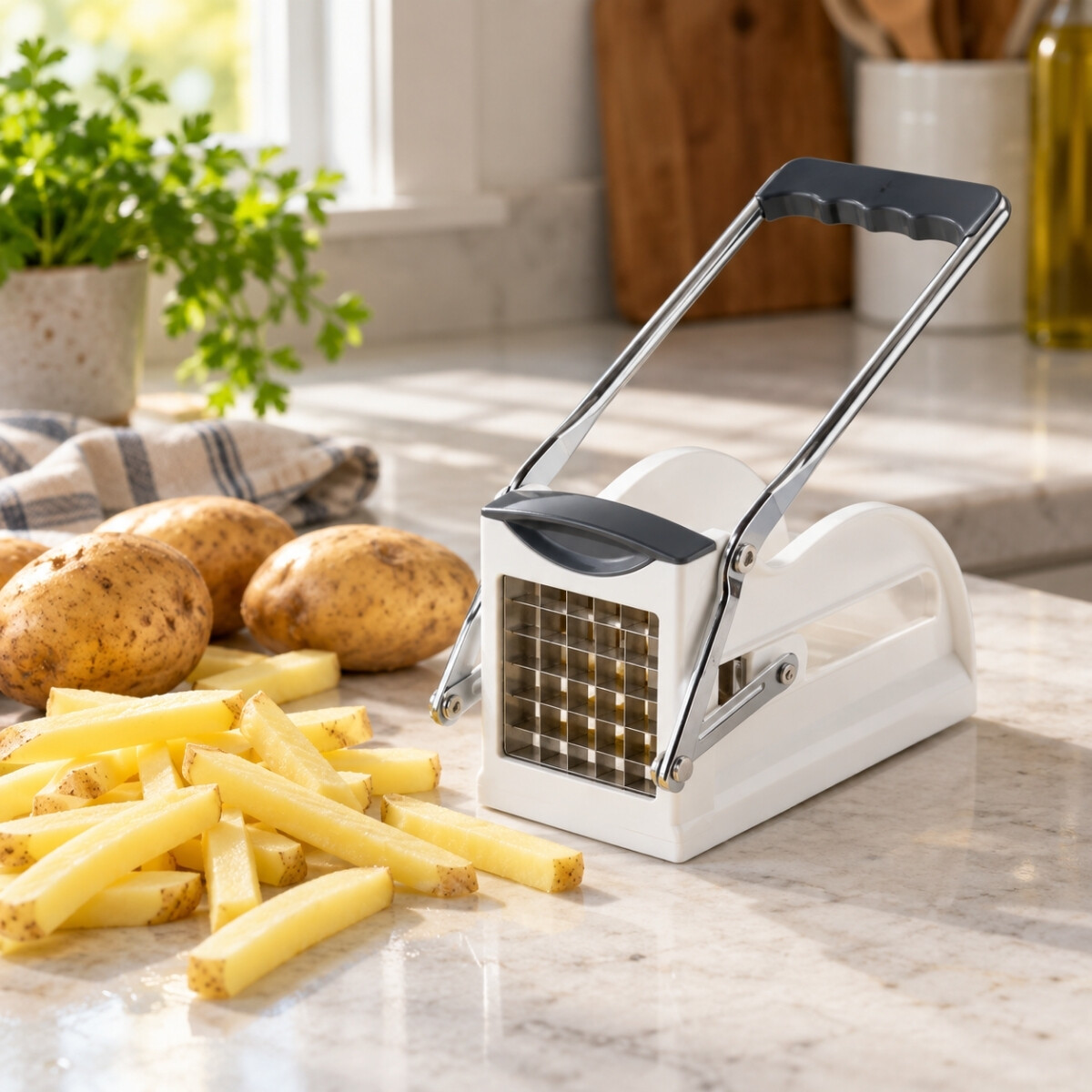 Cortadora de papas fritas y vegetales 