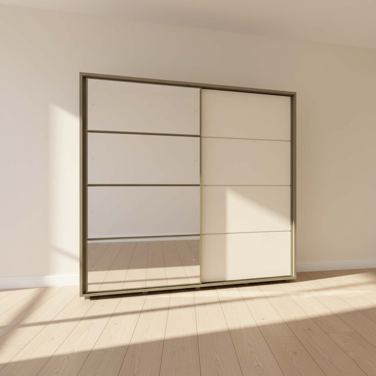 PLACARD ROPERO - 2 PUERTAS MDF MARRON CAVIC 