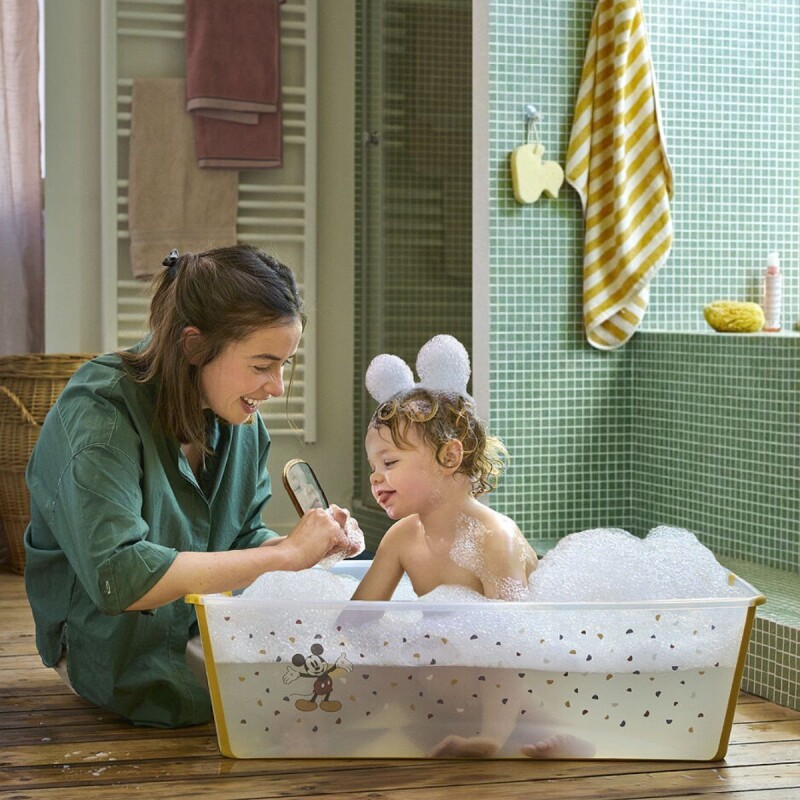 BAÑORN Baño Stokke Flexibath Plegable Transparente Mickey