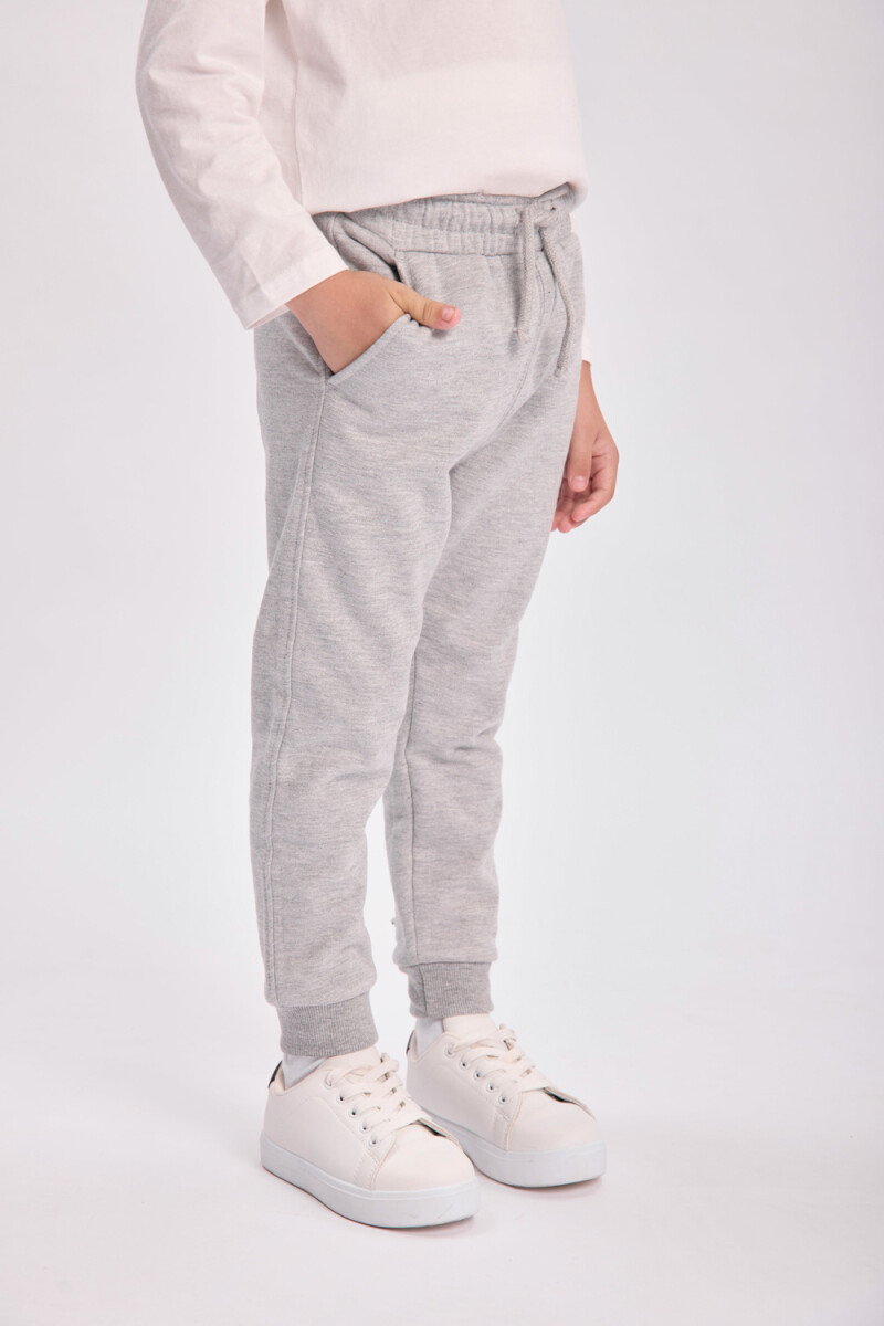 Pantalón deportivo jogger - Gris Melange 