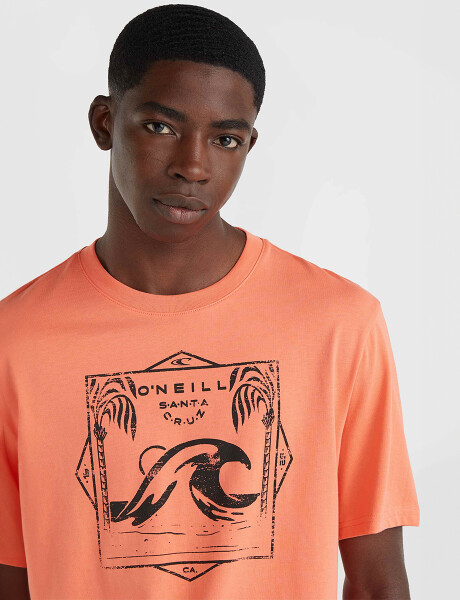 Remera O'Neill Mix & Match Wave Naranja