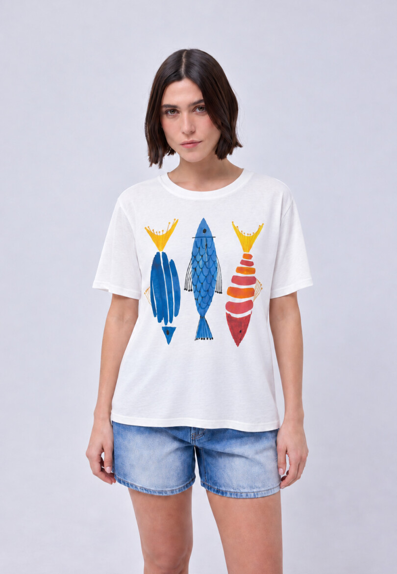 Remera Trendy Pez azul