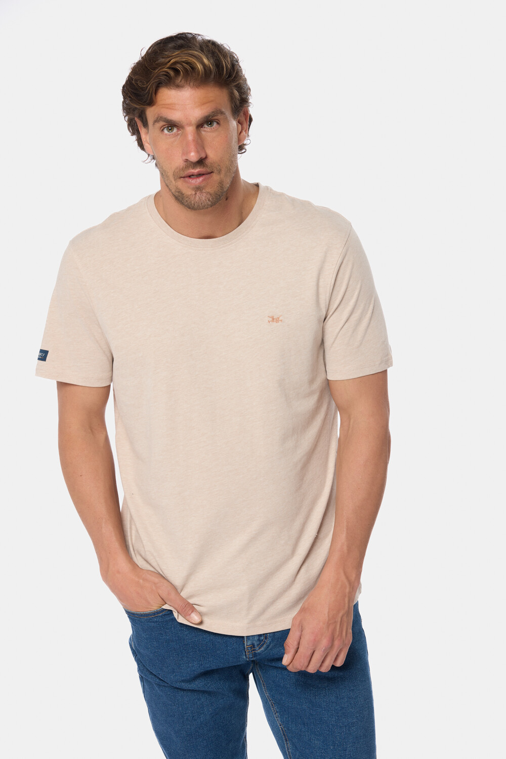 REMERA LISA Beige