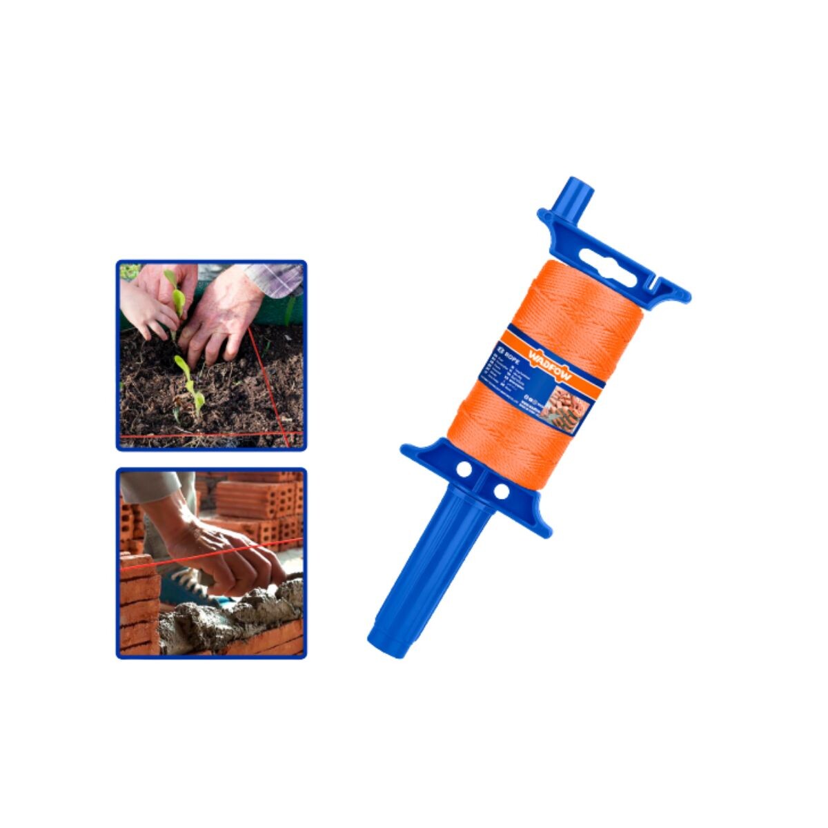 ENROLLADOR TANZA /HILO NARANJA PARA ALBAÑIL 1,5mm X 100MTS W Enrollador Tanza /hilo Naranja Para Albañil 1,5mm X 100mts W